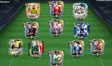 CONTA FC MOBILE GER 125!!! VÁRIAS CARTAS RARAS: MESSI, KANE, ROBERTO CARLOS, ETC