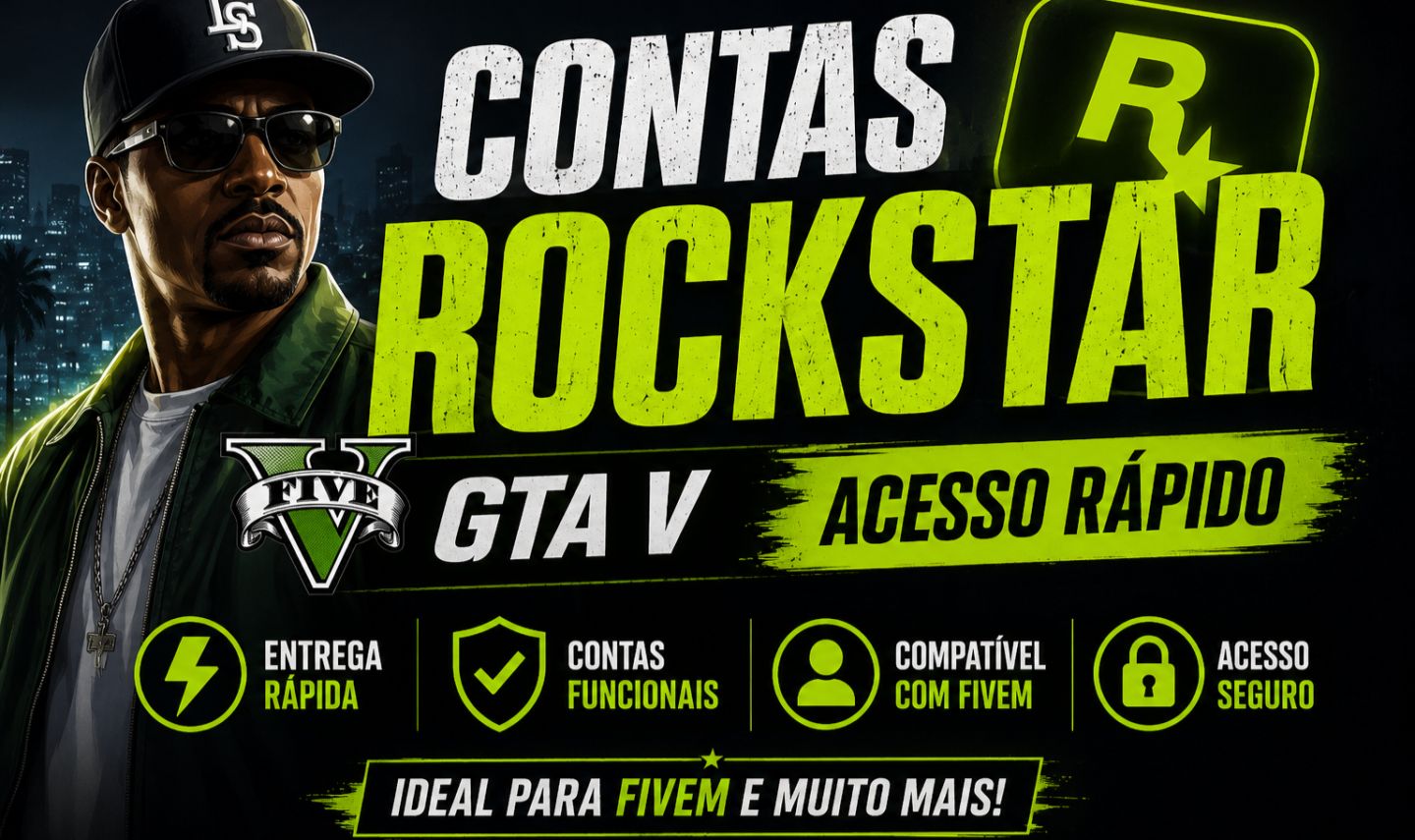 CONTAS ROCKSTAR | GTA 5 INSTALÁVEL