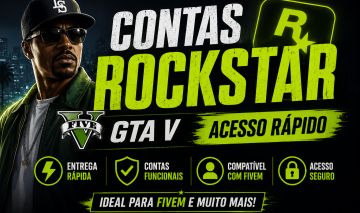 CONTAS ROCKSTAR | GTA 5 INSTALÁVEL