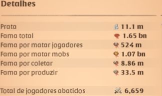 CONTA ALBION 1.6+BN - 11m PRATA LIQUIDA + 30M em ITENS - PRONTA PRO PVP