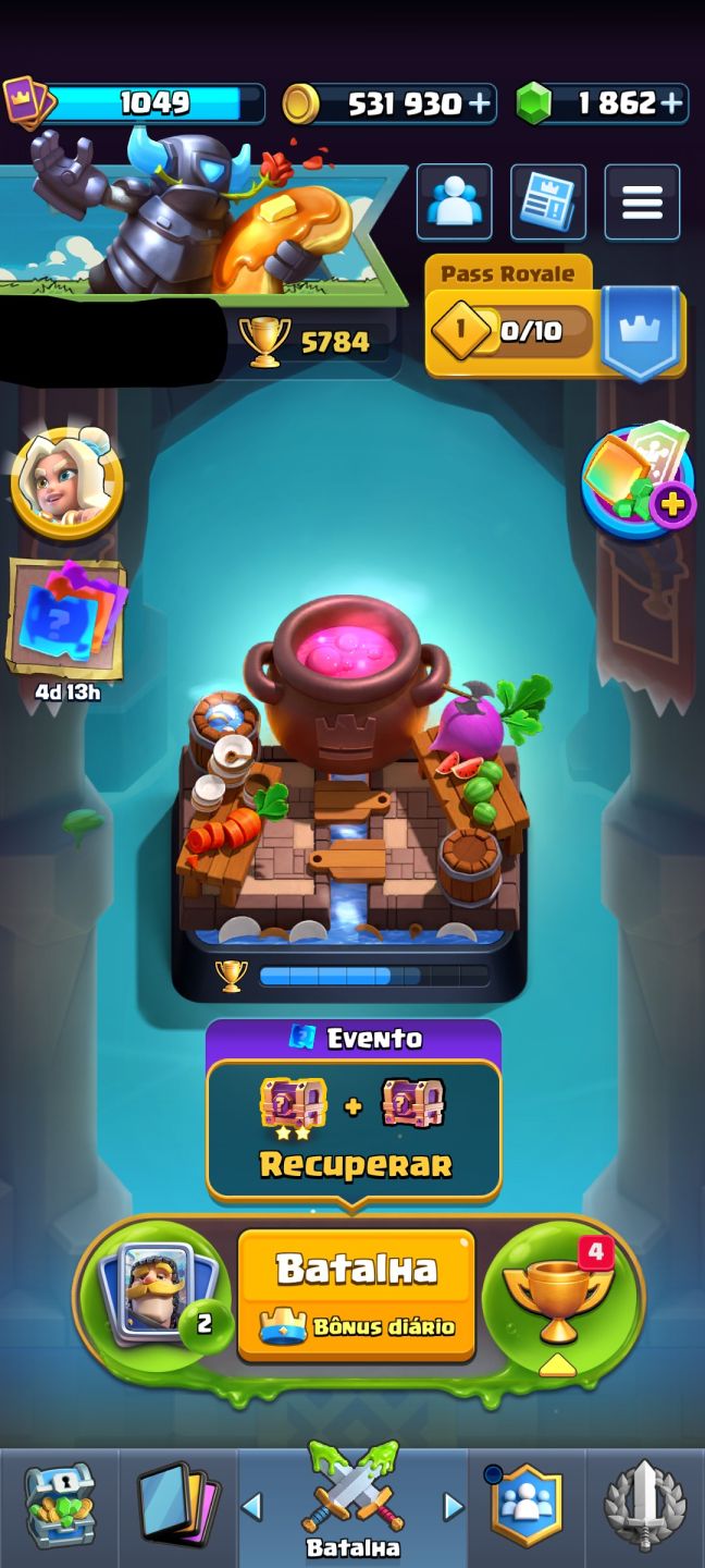 CONTA BRAWL STARS COM SHELLY ESTELAR+CLASH ROYALE