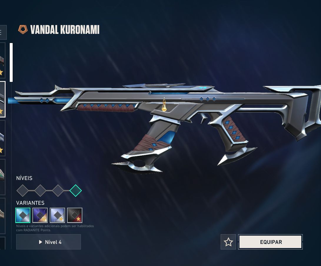 Valorant | Diamante 1 | Nível 267 | Champions 2025 (Faca + Vandal) | Set Kuronam
