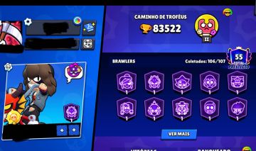 Conta Brawl Stars 80k, com todos os brawlers atuais