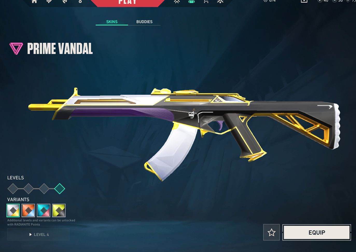 Conta Valorant Diamante1 e com Skins