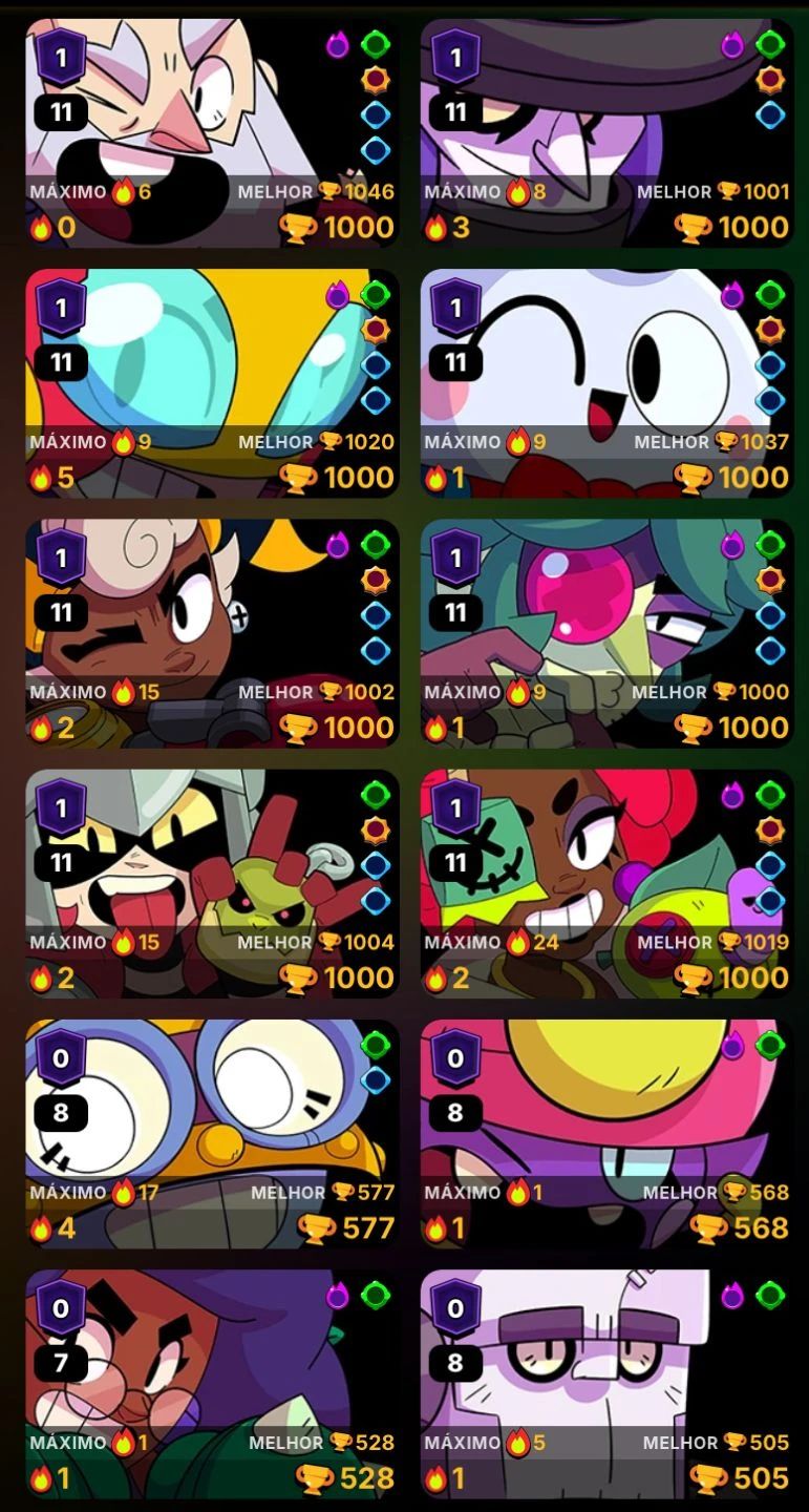 Conta Brawl Stars 59k+ Com coisas exclusivas