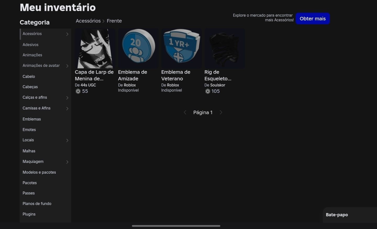 CONTA DE ROBLOX - SKINS E ANIMAÇÕES RARAS (FADA DA PRIMAVEIRA E ANDAR DO ZOMBIE)