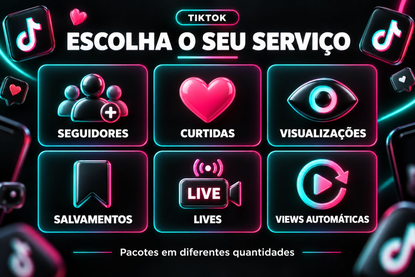 TikTok | Seguidores, Curtidas, Visualizações, Salvamentos e Lives [BARATO]