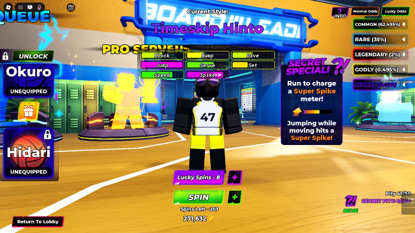 Conta de Volleyball Legends Vlb, 7 Personagens e 3 com a Tag de Natal de 2025