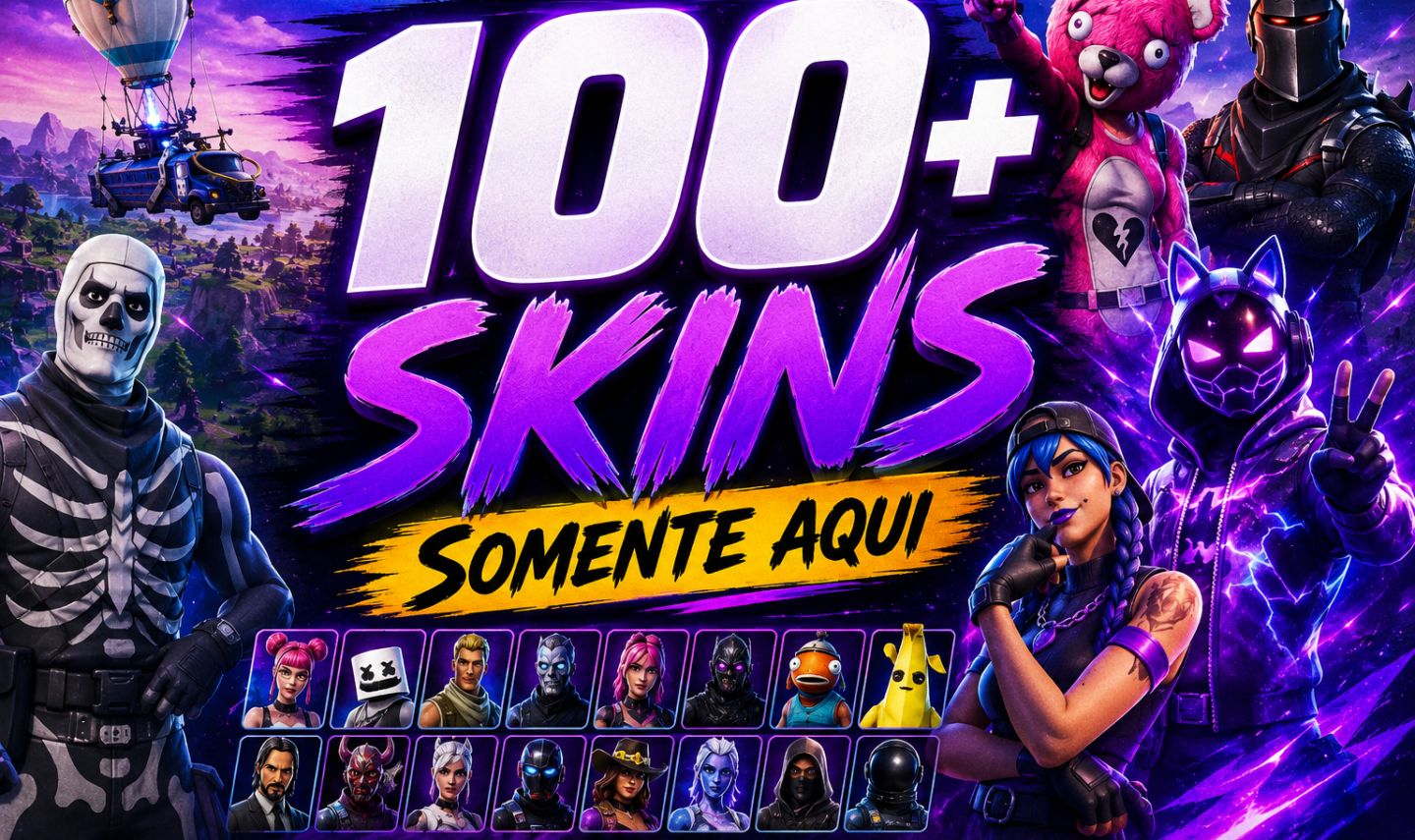 CONTA FORTNITE 100+ SKINS
