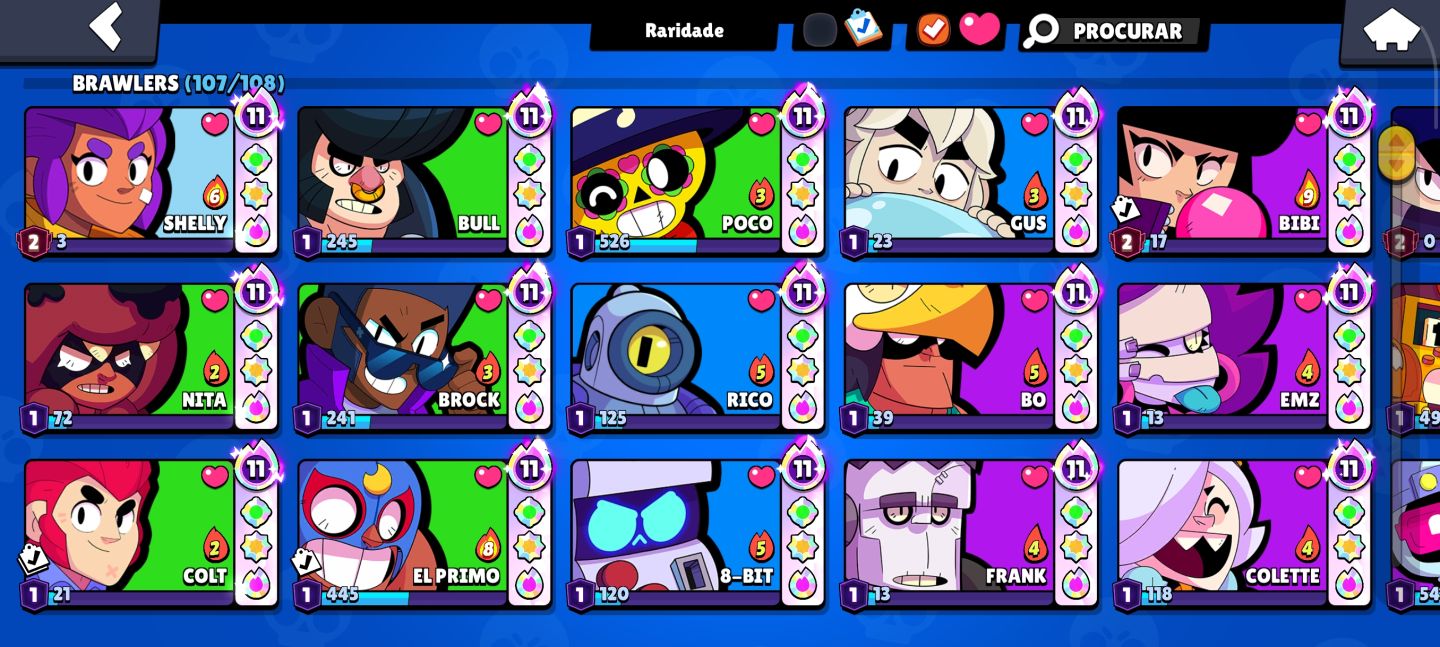 Conta Full Nível 11, 10 skin PRATA, 6 de Ouro, Muita skin rara e antiga