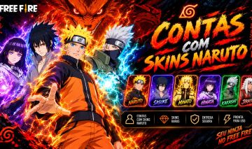 CONTAS FREE FIRE | LEVEL 20+ ,SKINS, DIMAS, UMP ATRIBUTADA ,ANGELICAL | NARUTO