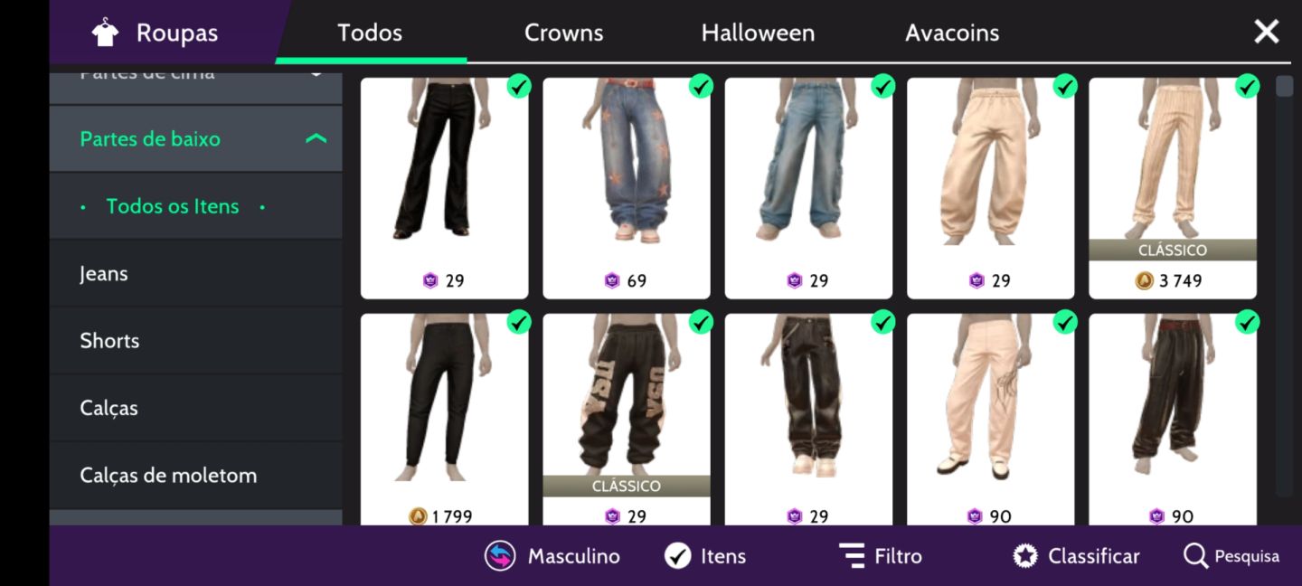 Conta de avakin LVL 58