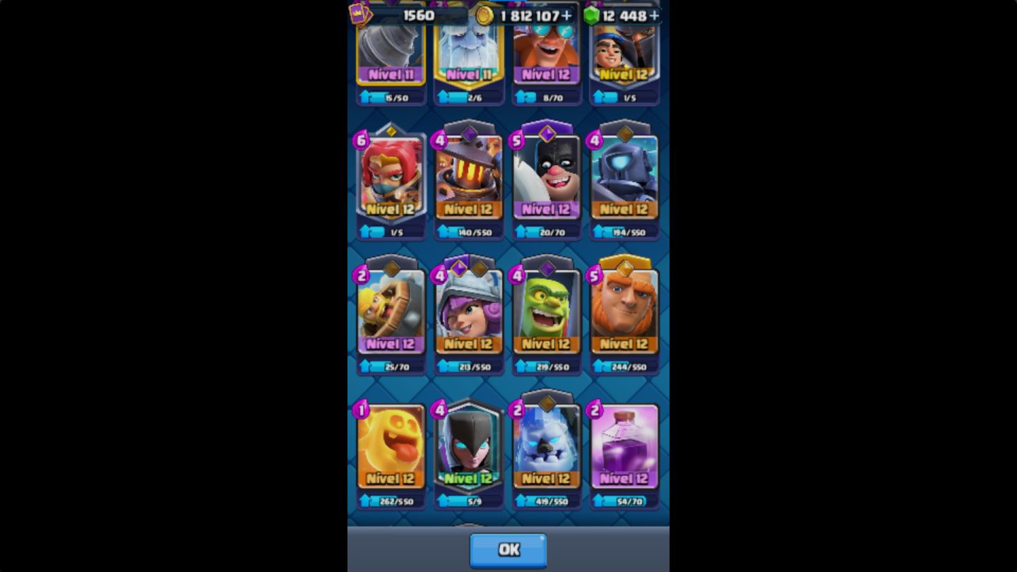 CONTA EVOLUÍDA + 12 MIL GEMAS PRA GASTAR