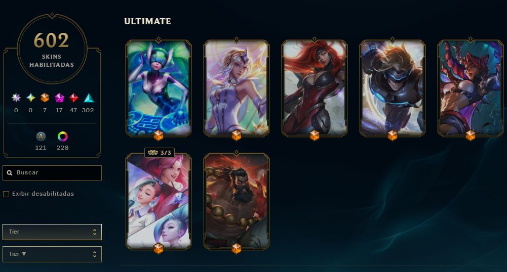 Conta lol e valorant com muita skin