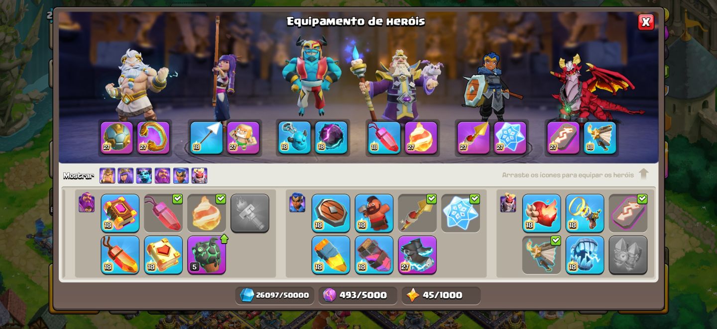 Conta Cv18 Full com 7300 gemas