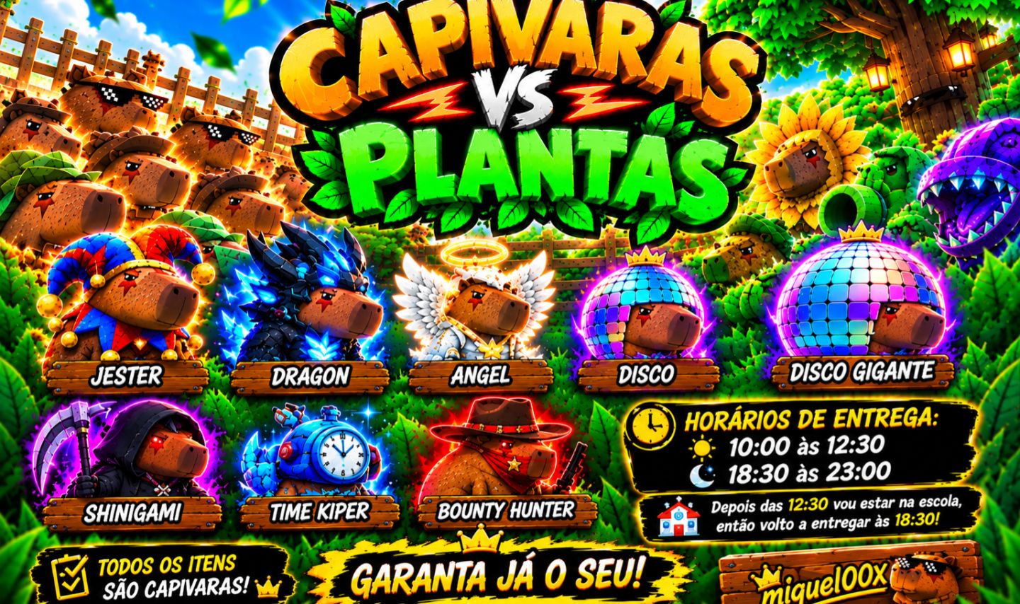CAPIVARAS VS PLANTAS 50% OFF