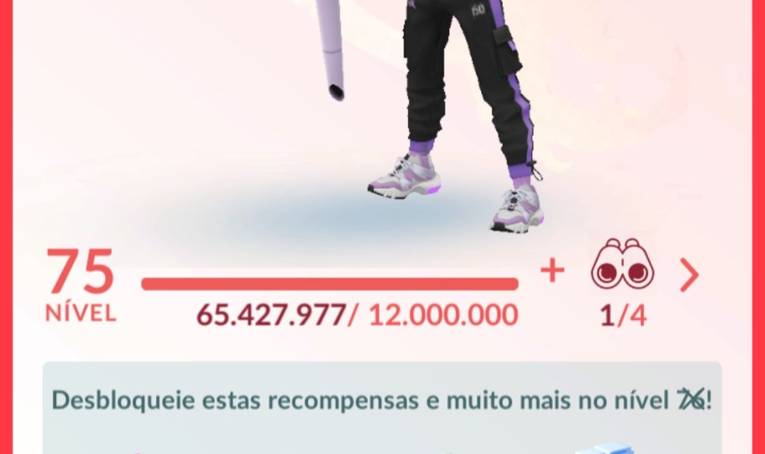 POKEMON GO CONTA LV75 TOP