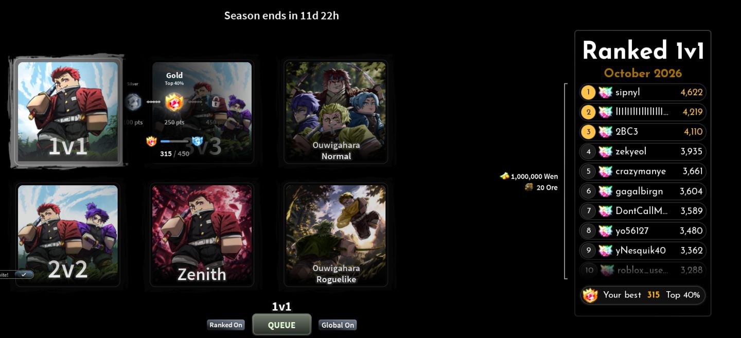 Conta GAUNTLET NIGHT FALL T3 KAMADO LATE GAME