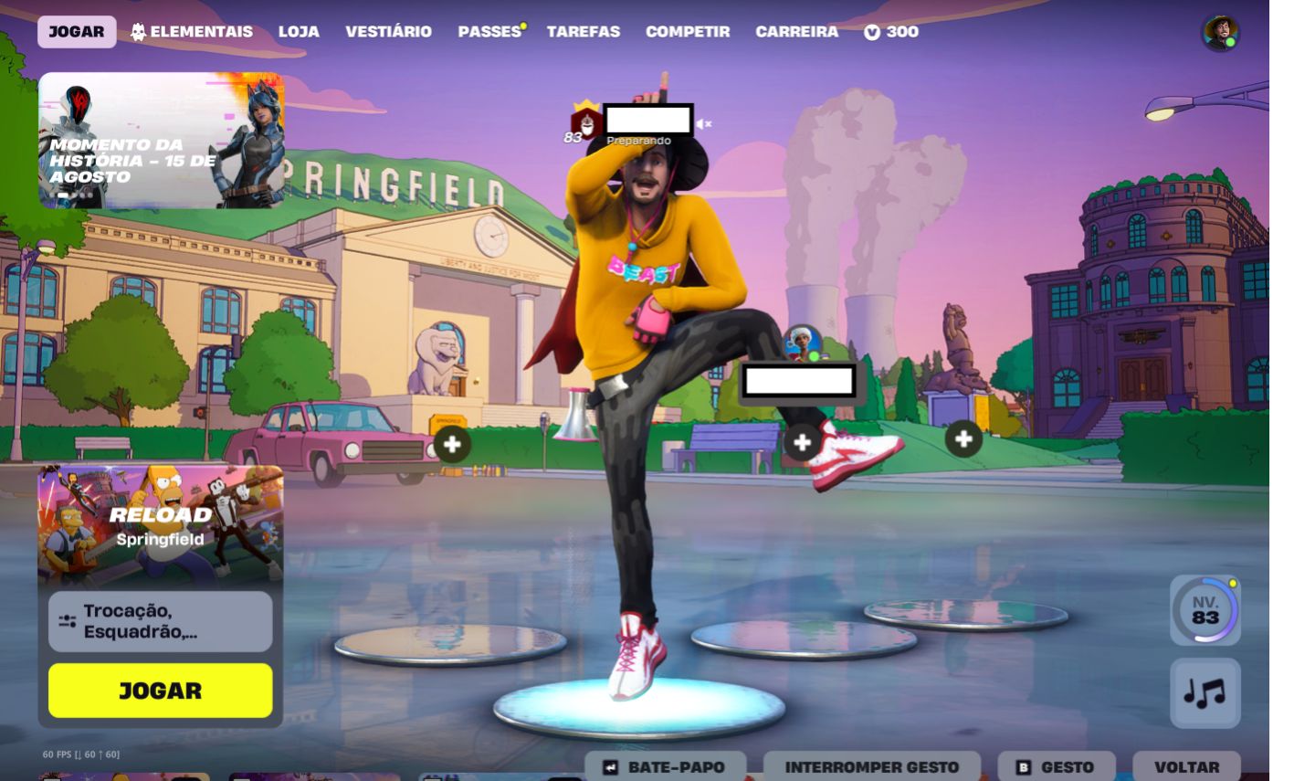 CONTA SALVE O MUNDO FUNDADOR DANDO VBUCKS DIARIO/ 2 GESTOS MAIS RAROS DO JOGO