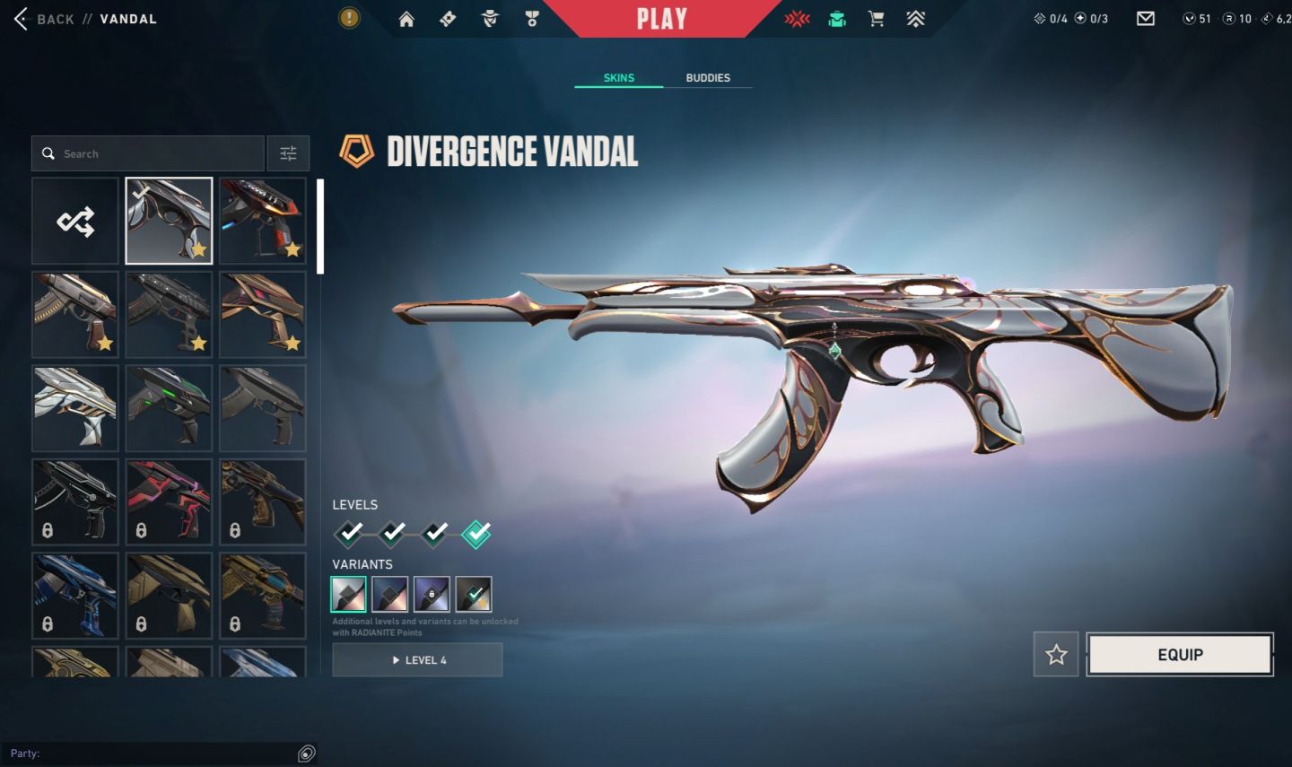 Promoção! 2K Gastos Conta Valorant: 4 Facas + 7 Vandals + 4 Phanthons