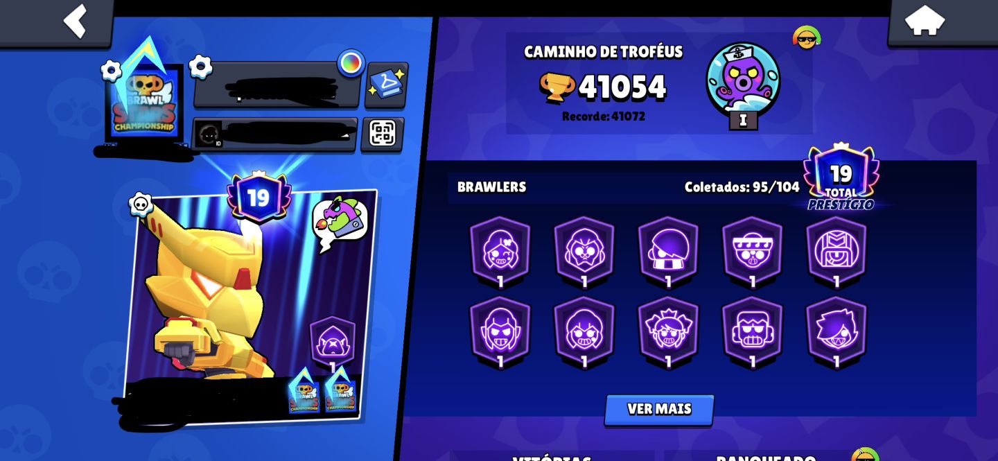 CONTA DE BRAWL STARS 41K & CLASH ROYALE FULL ACESSO!!