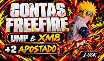 CONTAS FREE FIRE | LEVEL 15/20/30 + UMP ATRIBUTADA ROXA | SKIN | 300 DIMAS