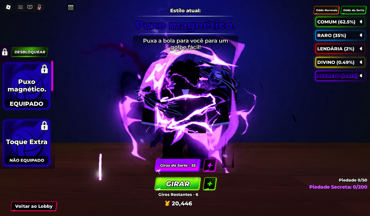 CONTA VOLLEYBALL LEGENDS SUPER UPADA E BLOX FRUITS