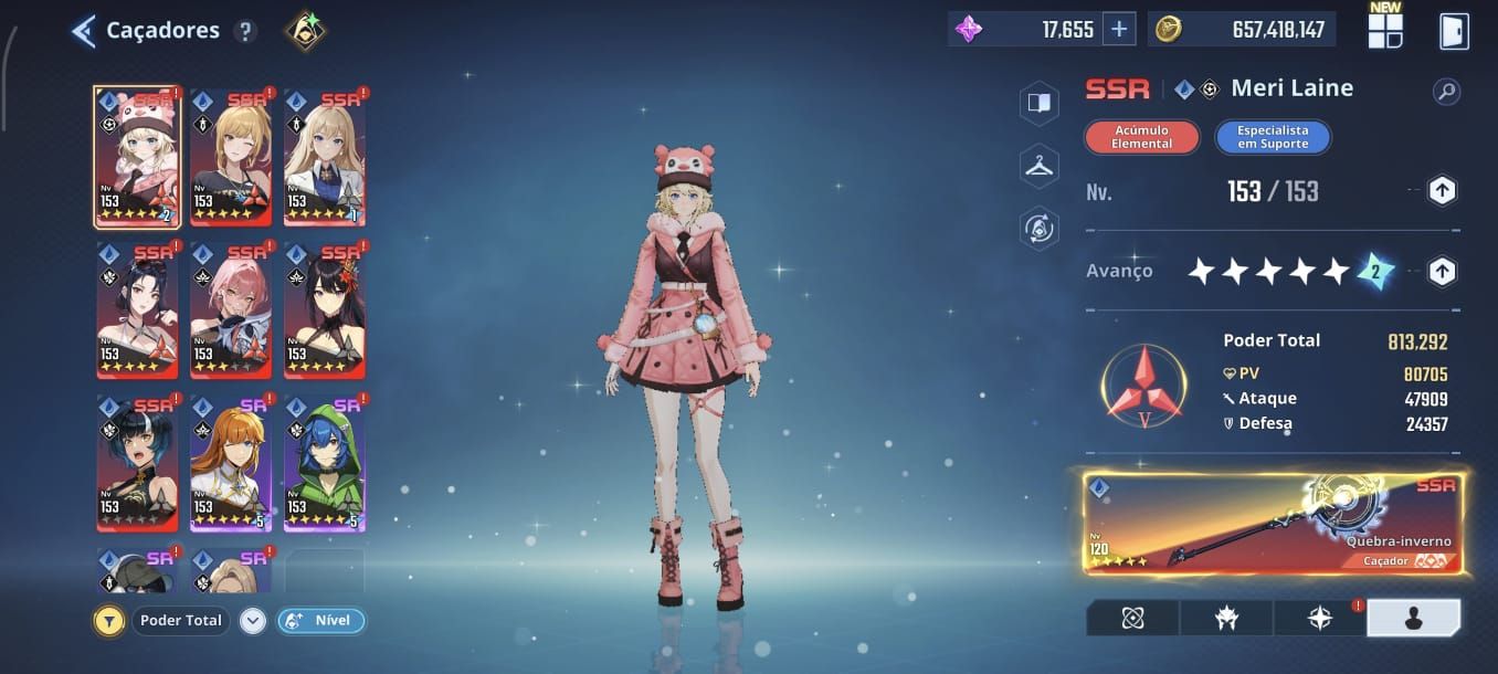 CONTA SOLO LEVELING: ARISE. LV 153, MYRO T2, POWER 4 KK E MEIO