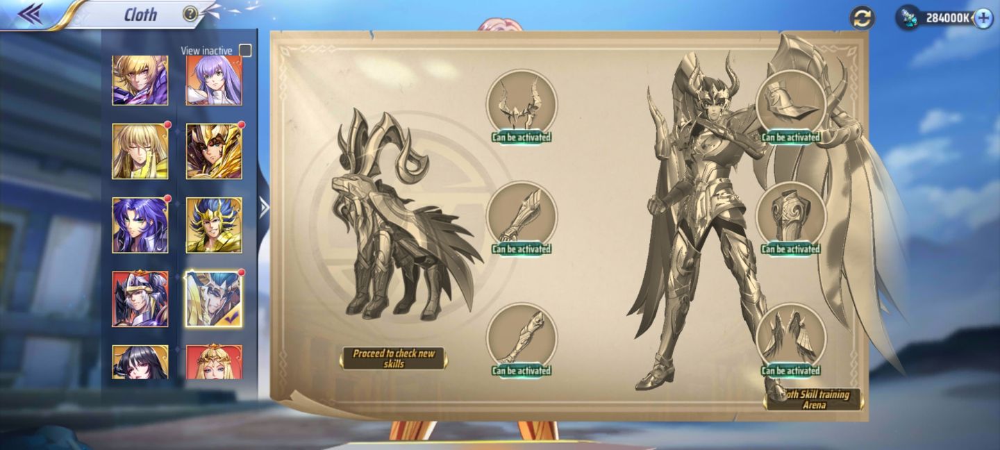 Conta saint seiya awakening servidor 150