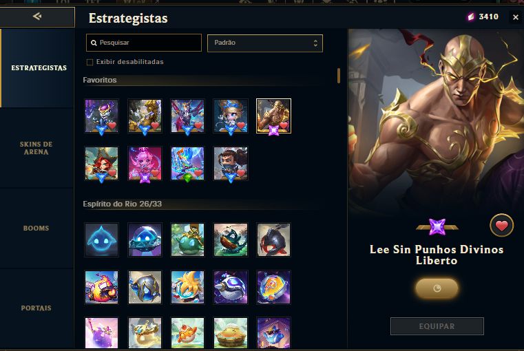 Conta do lol com 454 Skin