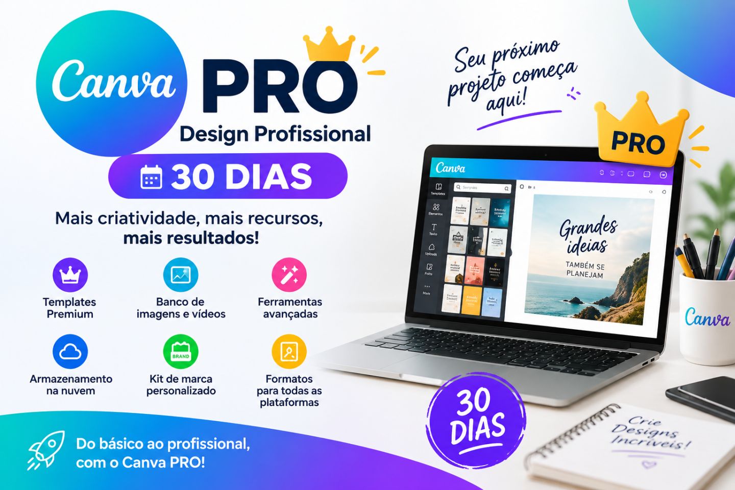 Canva PRO Design Profissional (Acesso Premium)
