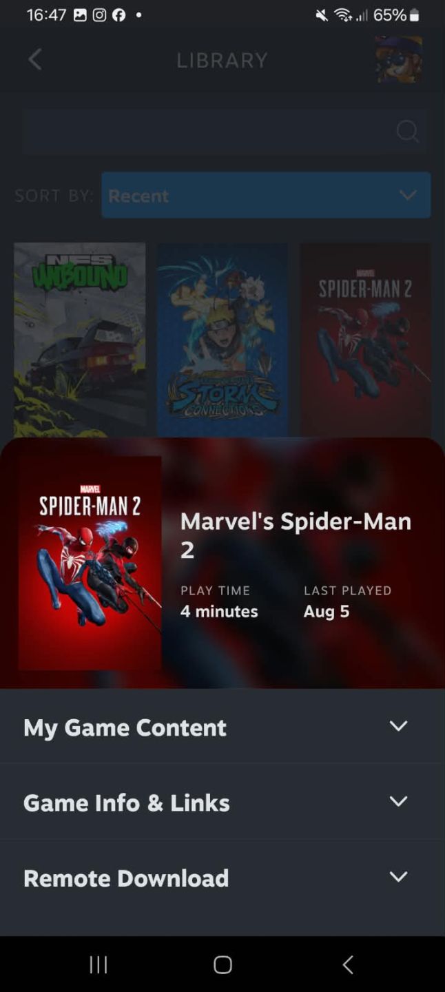CONTA STEAM | SPIDER-MAN 2 + FC 26 + NFS UNBOUND + NARUTO + SKINS