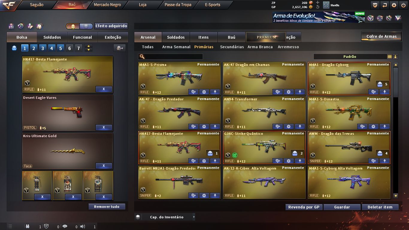 Oportunidade Única! Conta Crossfire Marechal | 23 Vips | Média de 55Mn + E-mail