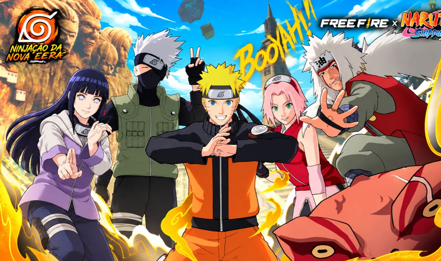 CONTA FREE FIRE + COLEÇÃO NARUTO