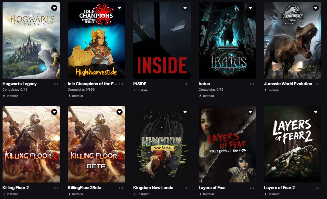CONTA EPIC 216 JOGOS | GTA V + HOGWARTS + DEATH STRANDING + BORDERLANDS 3 +++