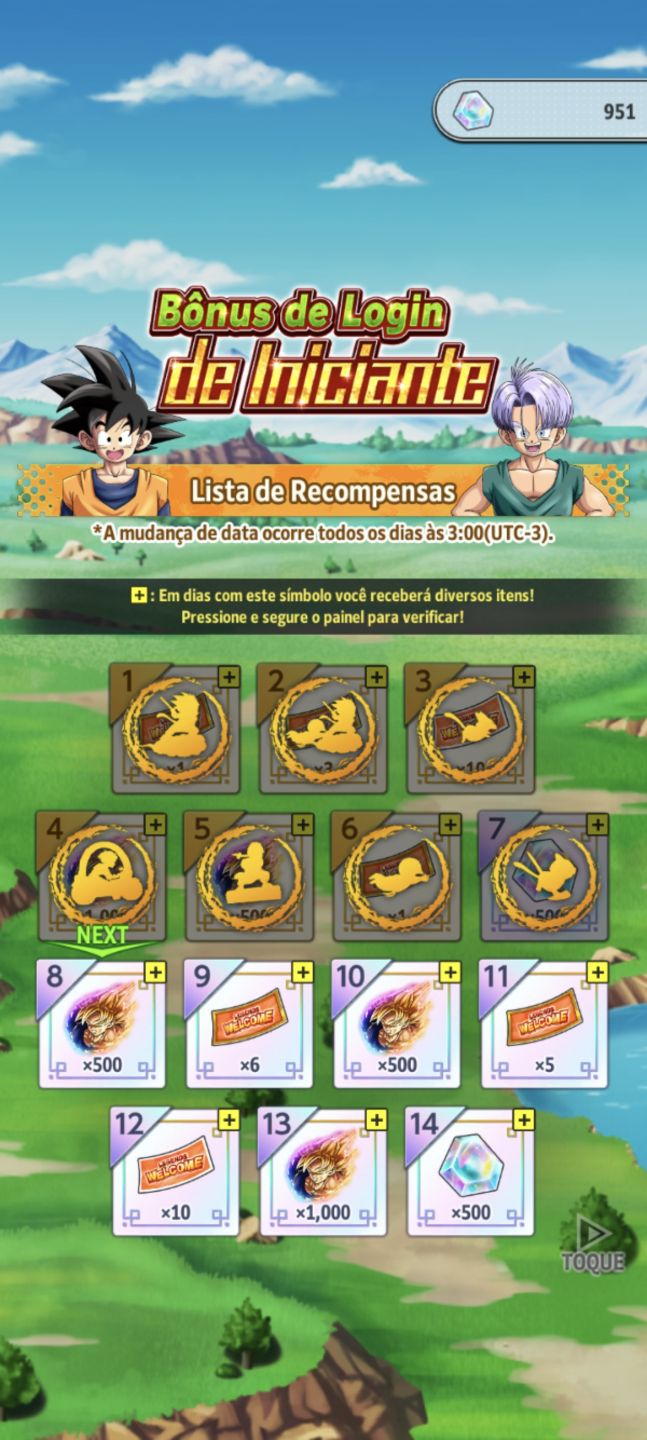 Conta DBZ Legend com novo Broly LR e Goku Ssj3 e vegeta Ssj2 Ultra