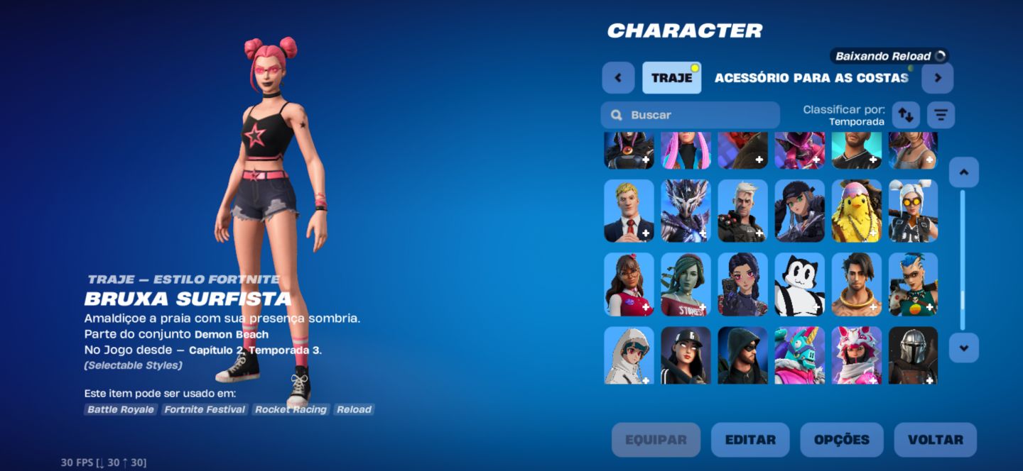 CONTA FORTNITE +450SKINS +PICARETAS LARA CROFT MTO MAIS