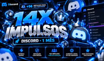 14x IMPULSOS DISCORD | 1 MÊS | ENTREGA RÁPIDA + REPOSIÇÃO