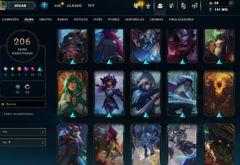 CONTA VALORANT PLATINA LEVEL 312 + CONTA LOL COM 200 SKINS FULL ACESSO