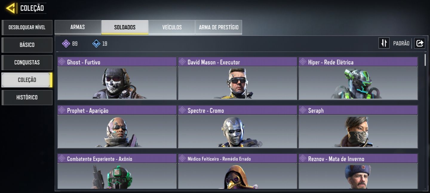 CONTA TOP CALL OF DUTY MOBILE NÍVEL ALTO + SKINS RARAS