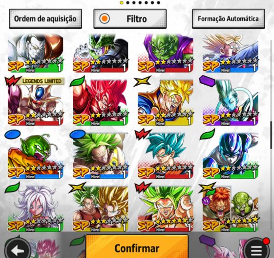 Dragon ball legends, Legend Freeza, Ultra G. Freeza com time formado PvP