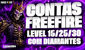 CONTAS GUEST FREE FIRE LEVEL 15/25/30/+DIAMANTES NO SEU GOOGLE/FACEBOOK/TWITTER