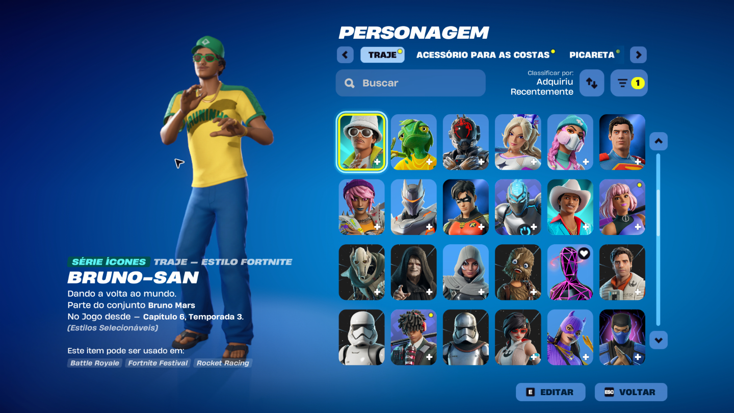 CONTA DE FORTNITE COM SKINS TRYHARD E CLUBE FORTNITE