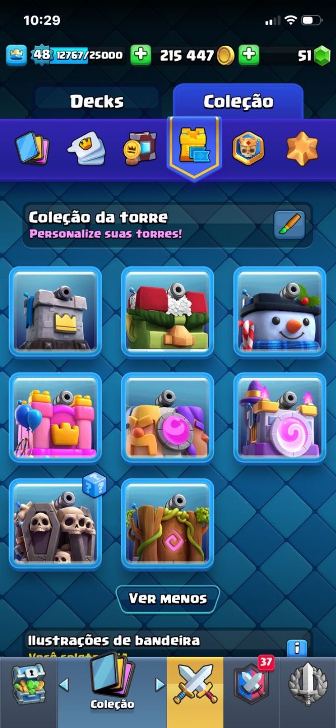 Conta de clash Royale gemada no preço/ com vários itens raros