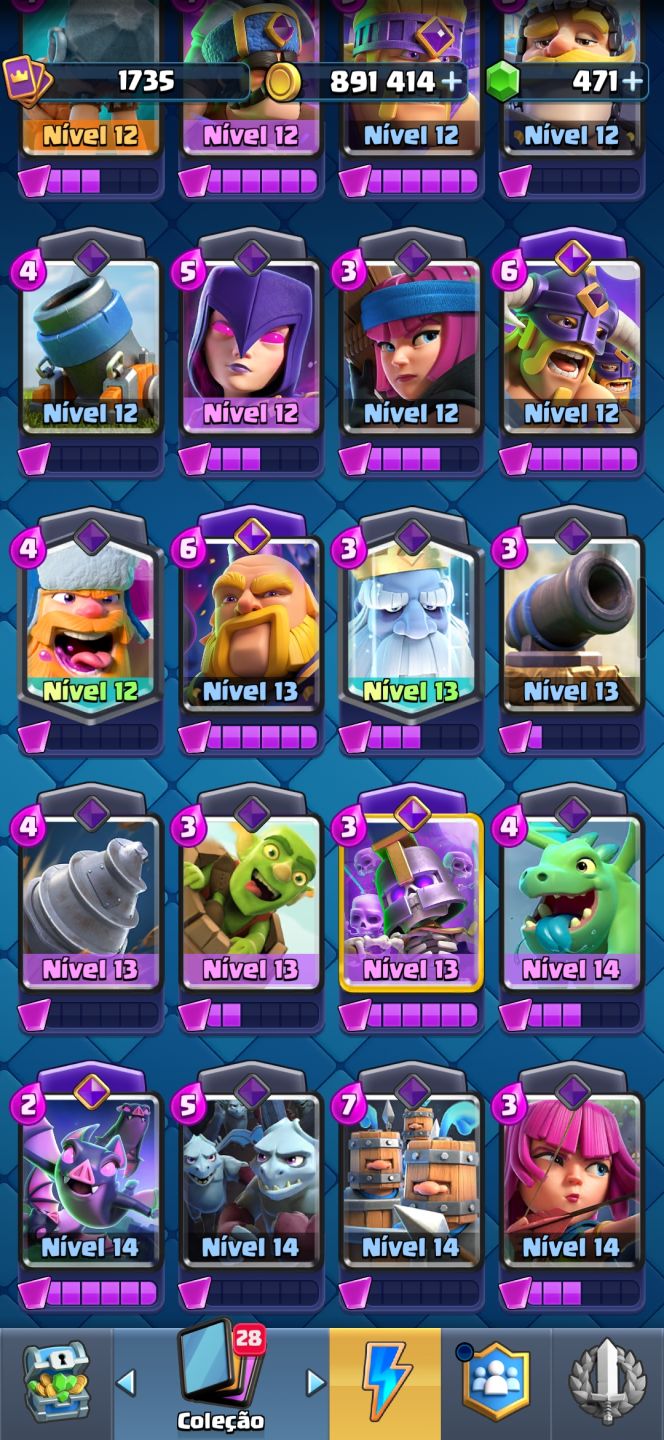 CONTA UPADA, CLASH ROYALE