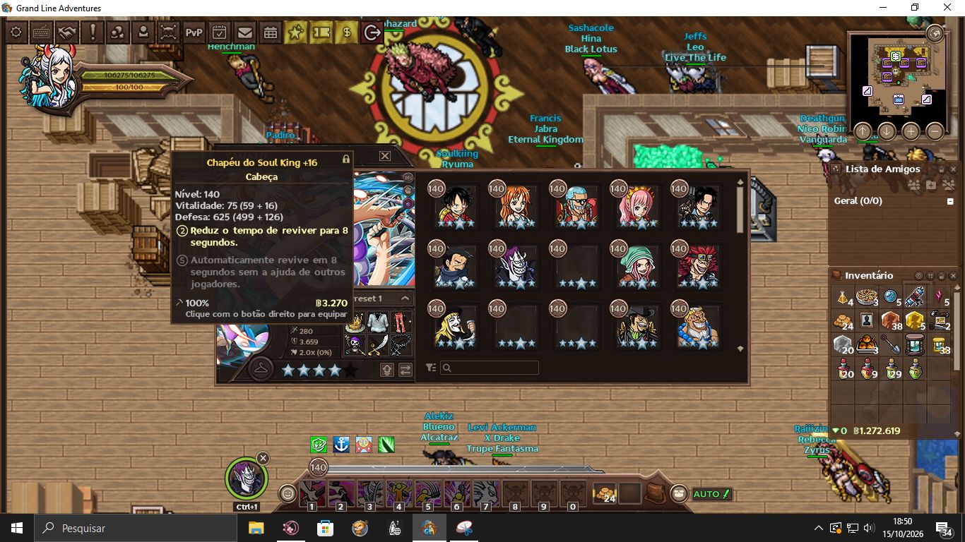 GRAND LINE ADVENTURES | 10.9K | 613 | 97 PERS | FULL +16 | 209 CHAVES | FOUNDER!