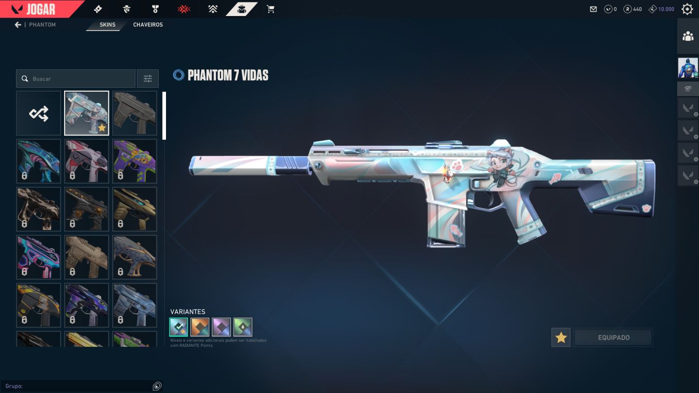 CONTA VALORANT DIAMANTE 1 COM SKIN DE FACA,VANDAL, PHANTOM E OPERATOR