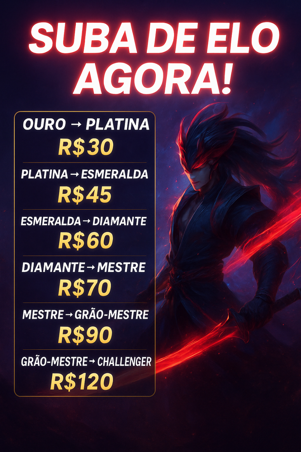 Evolua Rápido no wild rift Elo Job 100% Seguro e Personalizado!