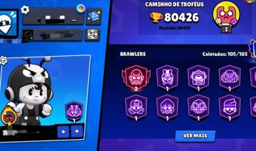 Conta de brawl stars. Desde 2019 a conta. Ela está no lendário 2 agora.