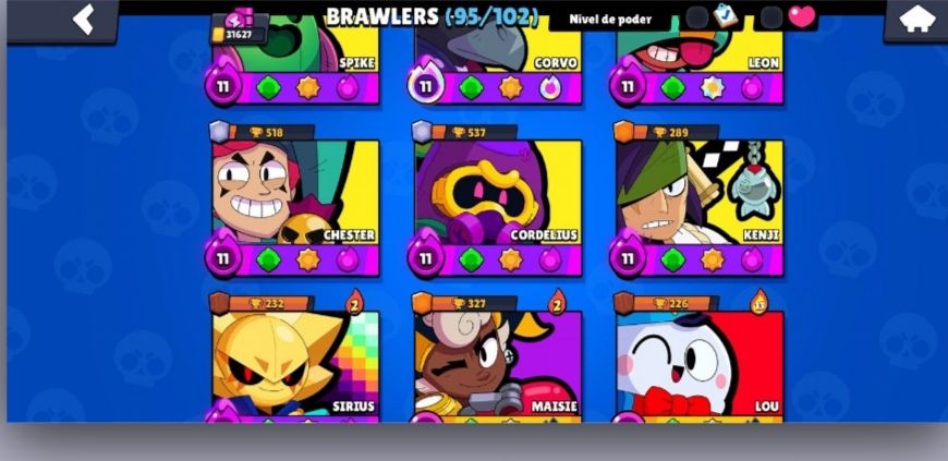 Conta de brawl stars forte e bem upada